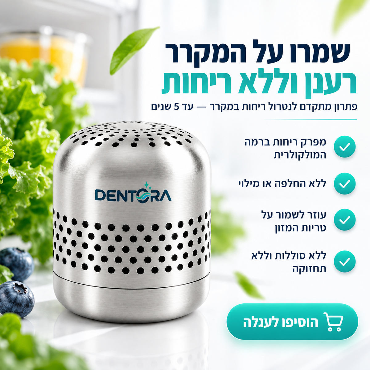 דנטורה – הפתרון המתקדם לנטרול ריחות במקרר